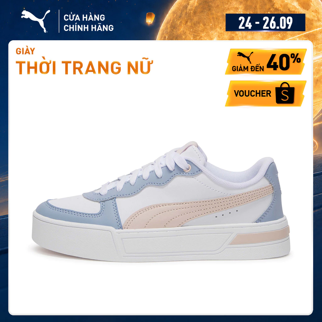 Giày thời trang PUMA Nữ Skye White-Island Pink-Blue Wash Màu Trắng