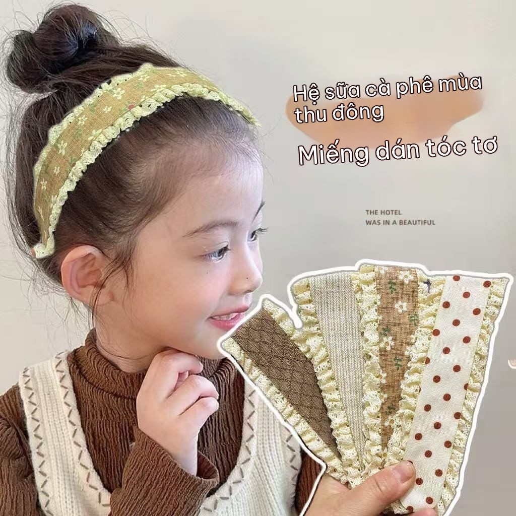 Băng Đô Dán Tóc Velcro Cố Định Tóc Mái Tóc Con Khi Trang Điểm Rửa Mặt Cho Nữ Và Bé Gái