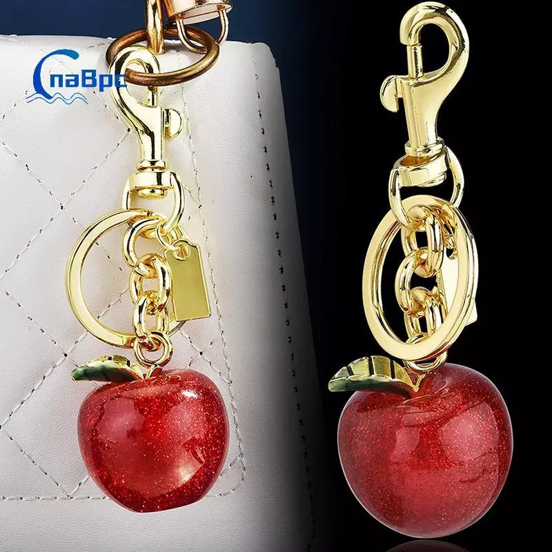< CnaBpc > Túi mặt dây chuyền móc khóa trái cây thời trang tinh tế quyến rũ Trái cây đa năng Móc khóa Phụ kiện trang trí Bapa sáng tạo Quà tặng Mới