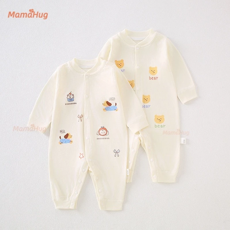 Sơ Sinh Bé Lyocell Áo Liền Quần Dài Tay Mùa Xuân Thu Quần Áo Liền Mạch Jumpsuit Cho Trẻ Sơ Sinh Bé Trai Bé Gái Mềm Mại Thoáng Khí Đồ Ngủ Một Mảnh Bộ Đồ Ngủ Trang Phục 0-6 Tháng