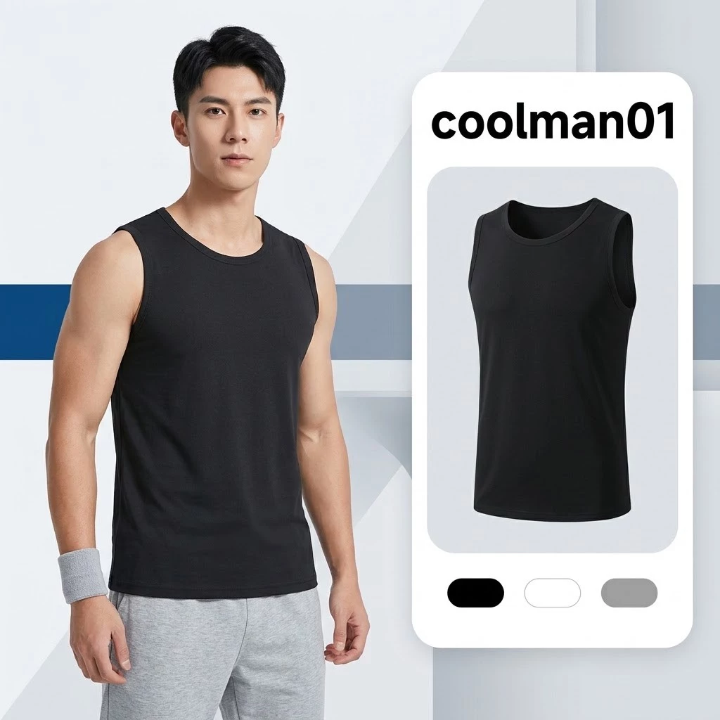 Áo Ba Lỗ Nam Thun Co Giãn Thoáng Khí Áo Sát Nách Thể Thao Tập Gym, Mặc Nhà, Co Giãn 4 Chiều