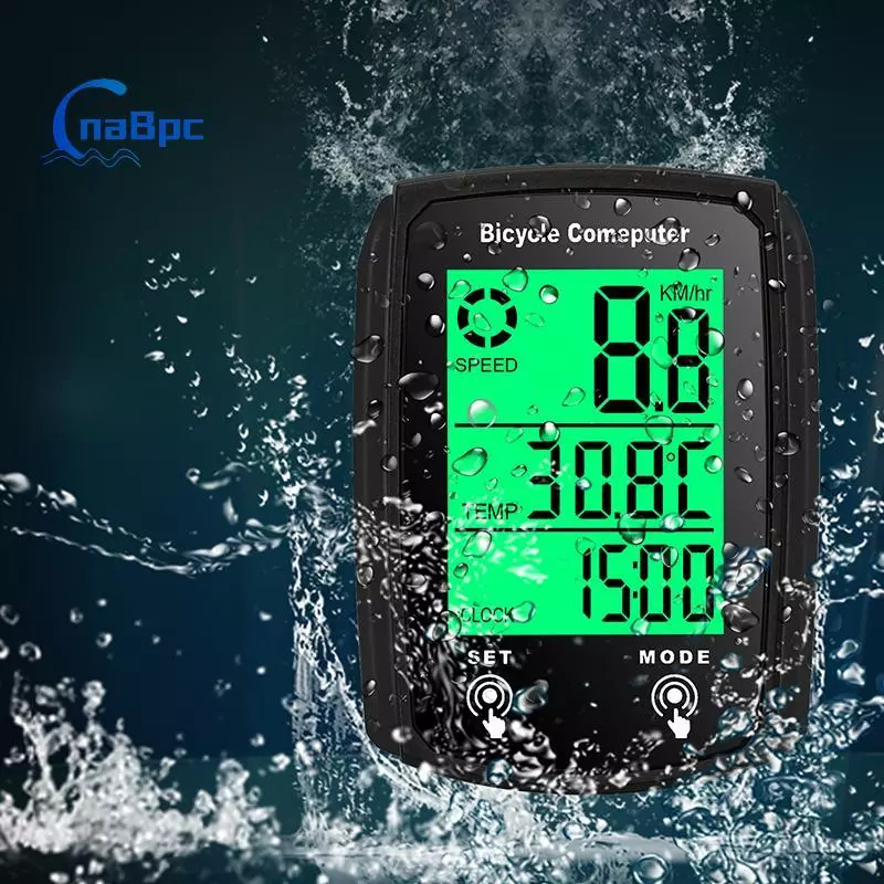 < CnaBpc > Bicycleputer LCD Kỹ Thuật Số Có Dây Đi Xe Đạp Đồng Hồ Tốc Độ Xe Đạp Đồng Hồ Tốc Độ Với Balight Phụ Kiện Xe Đạp Mới