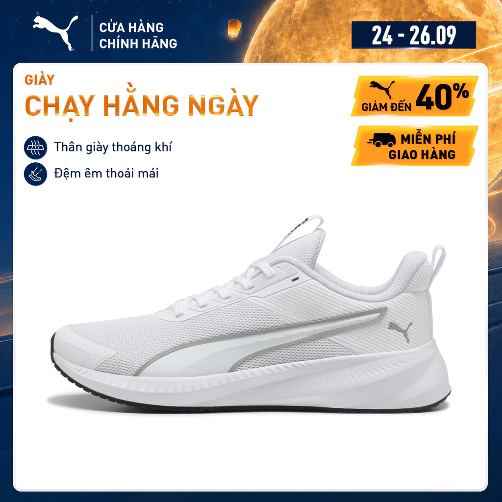 Giày Chạy Bộ PUMA Unisex Flyer Lite 4 White Màu Trắng