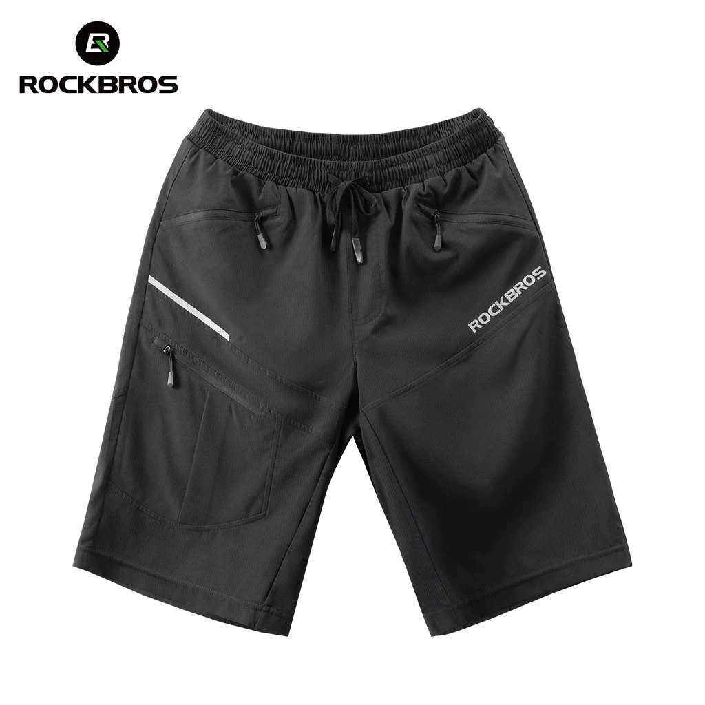 ROCKBROS Nam 2 Trong 1 Quần Short Đi Xe Đạp Có Đệm Có Thể Tháo Rời Miếng Lót Ghế Nhanh Khô Thoáng Khí Xe Đạp Leo Núi Quần Short Size M – 4XL