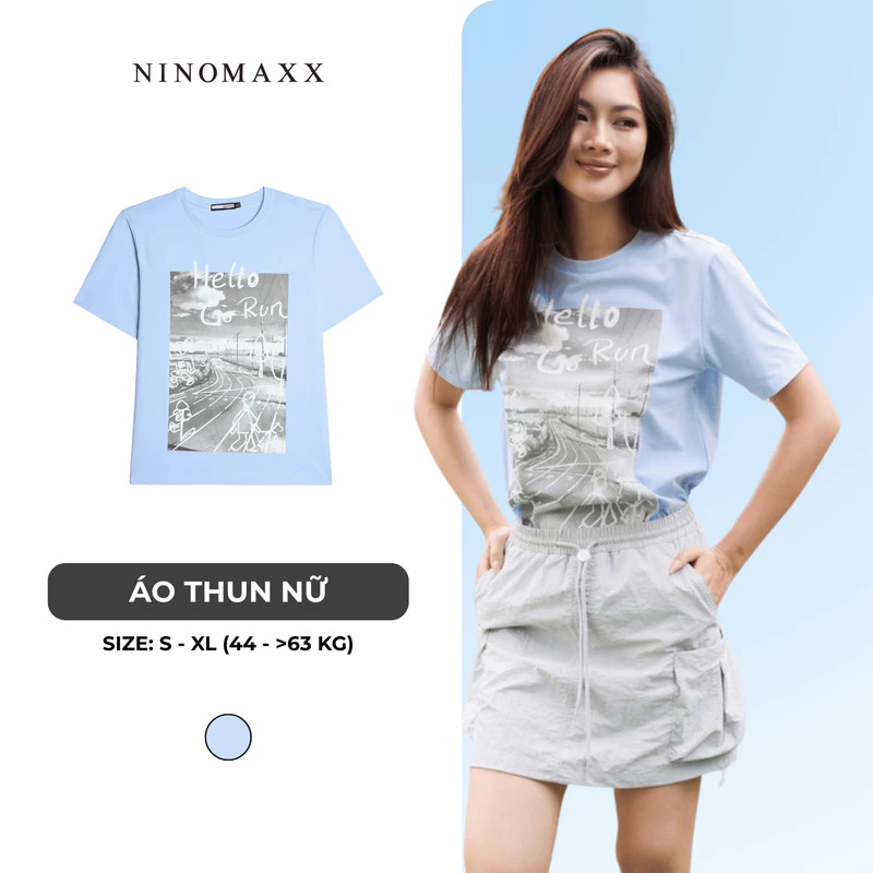 Áo Thun Graphic Nữ Tay Ngắn Ninomaxx 2504015