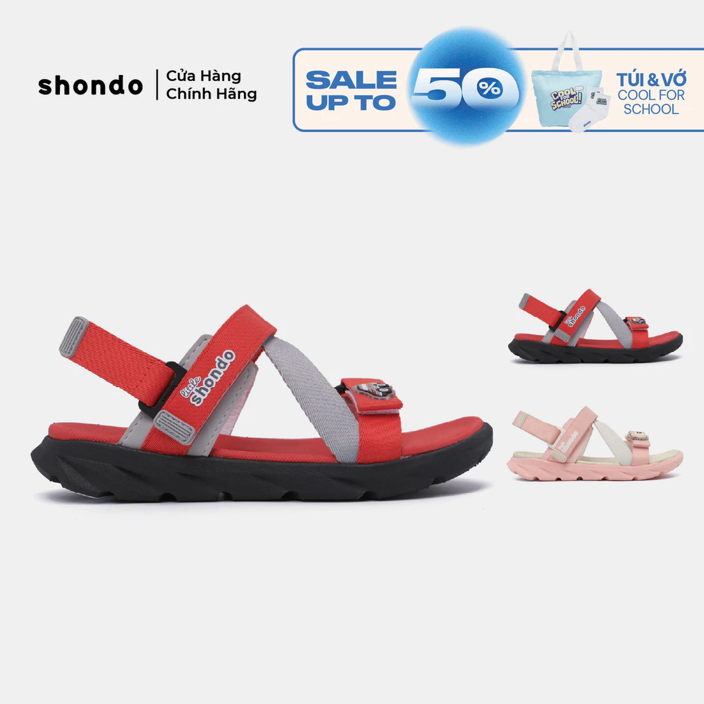 Giày Sandal Trẻ Em Little 6 Ver 2.0 Thoải Mái, Siêu Nhẹ Shondo Nhiều Màu