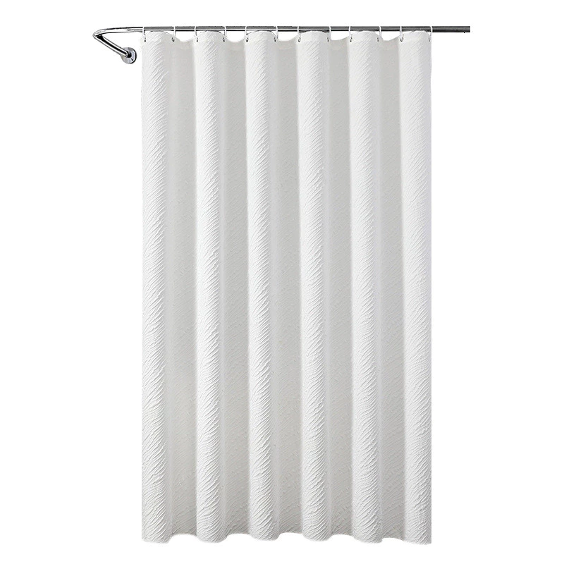 Rèm tắm bằng vải Polyester tạo bọt tổng hợp chống thấm nước chống sương mù cho phòng tắm Rèm phân vùng phòng ướt