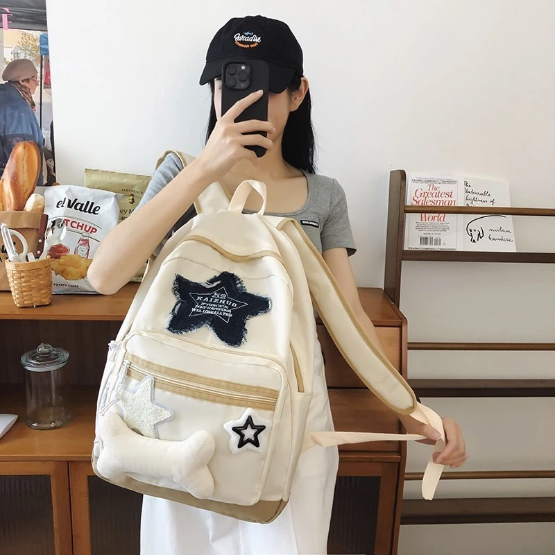 Balo cho bé gái lớp 3 4 5 nhiều ngăn cấp 1 Phong cách thời trang Hàn Quốc để đi học tiểu học