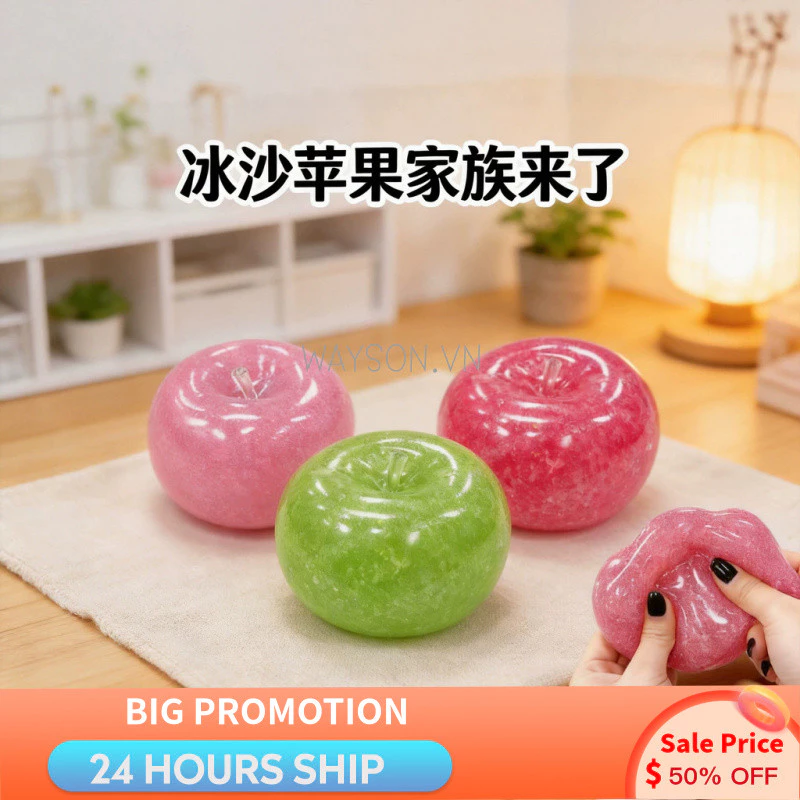 {SẴN SÀNG} HÀNG CÓ SẴN Apple Smoothie Ball Pinch Đồ chơi giải nén âm nhạc Bóp chậm Mô phỏng Đồ chơi áp lực chơi hợp thời trang