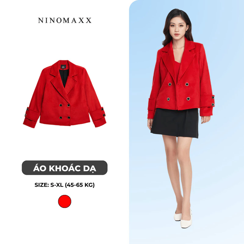 Áo Khoác Dạ Nữ Dáng Ngắn N&M Thương Hiệu NINOMAXX 2207030