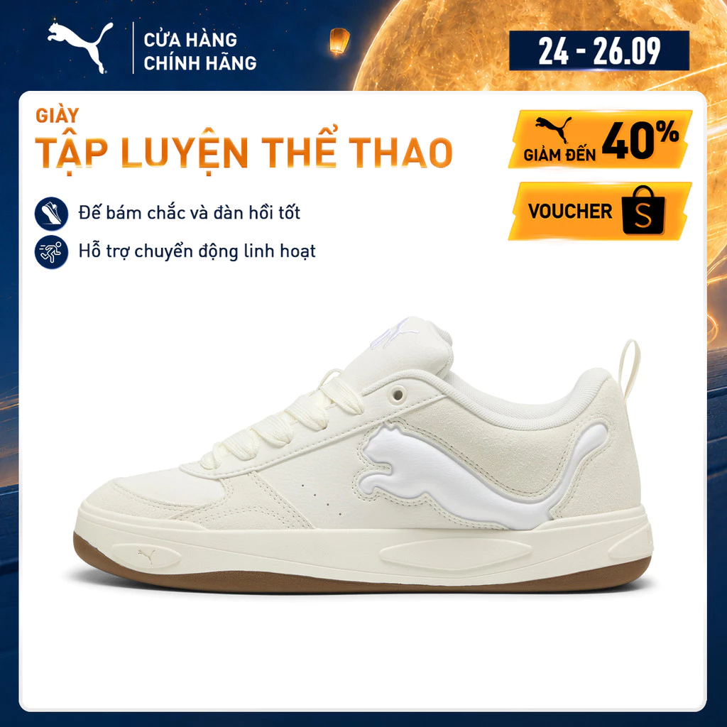 Giày Thể Thao PUMA Unisex Park Lifestyle II Cat Warm White Màu Trắng