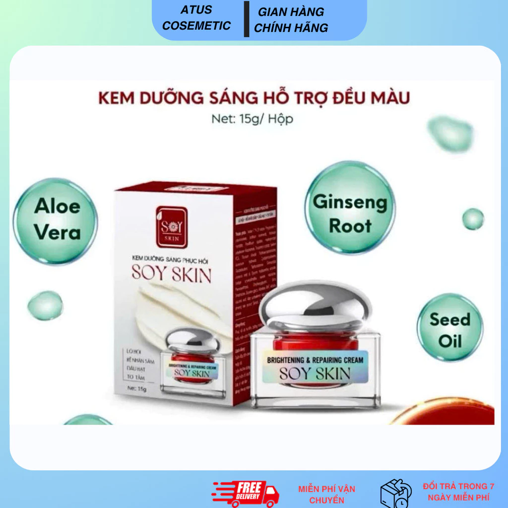 Dưỡng da mặt Soy Skin phiên bản cao cấp phục hồi, nâng tone da hỗ trợ dưỡng sáng đều màu da