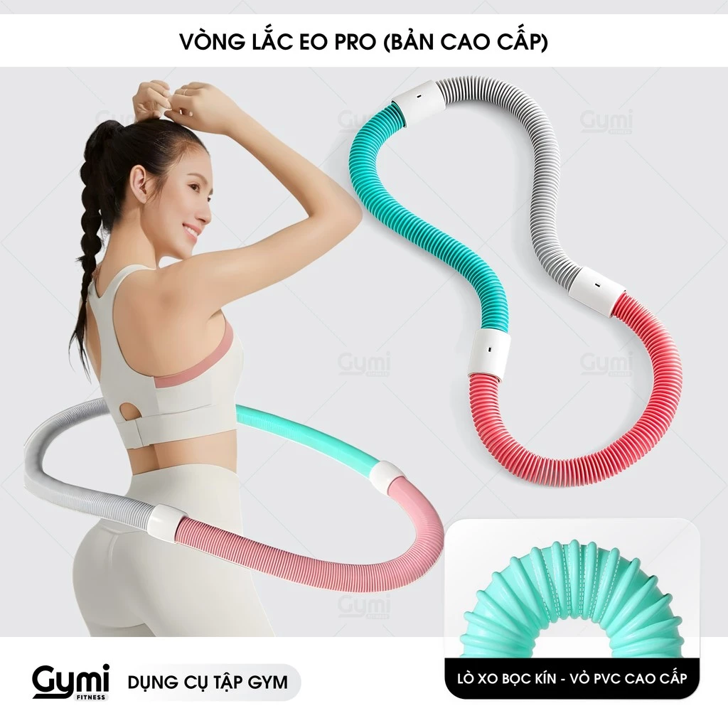 Vòng Lắc Eo Mềm Nâng Cấp Bản Pro - Không Kẹp Da, Lò Xo Liền Mạch, Êm Ái, Siết Eo - Vòng Lắc Eo 02