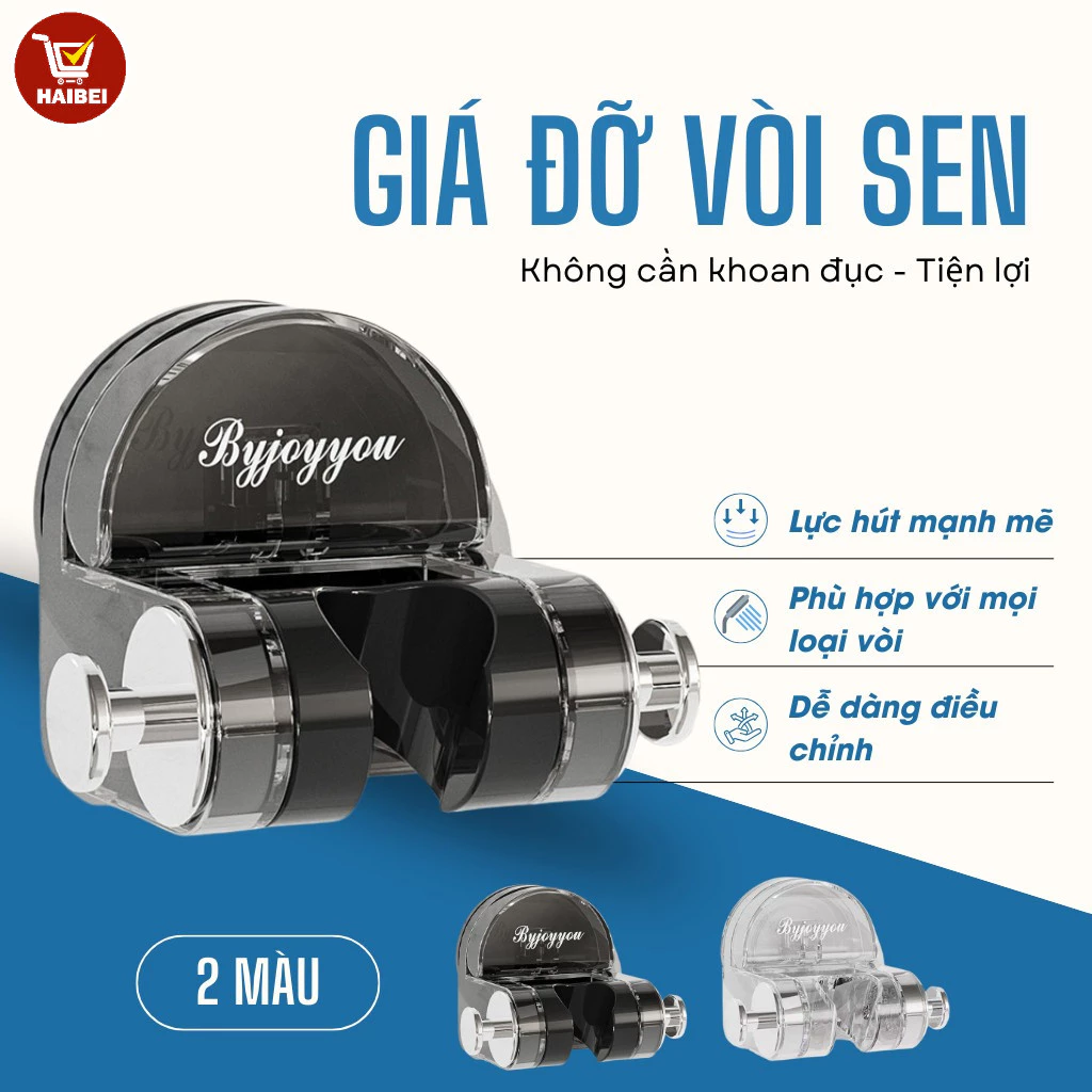 Giá đỡ vòi sen hút chân không dùng trong gia đình, giá đỡ vòi sen phòng tắm, không cần khoan, dễ mang theo.