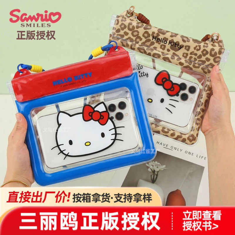 Hoạt Hình Hoạt Hình Sanrio Điện Thoại Di Động Túi Chống Thấm Nước Màn Hình Cảm Ứng Bơi Ngoài Trời Trôi Túi Kín Vỏ Bảo Vệ Mưa