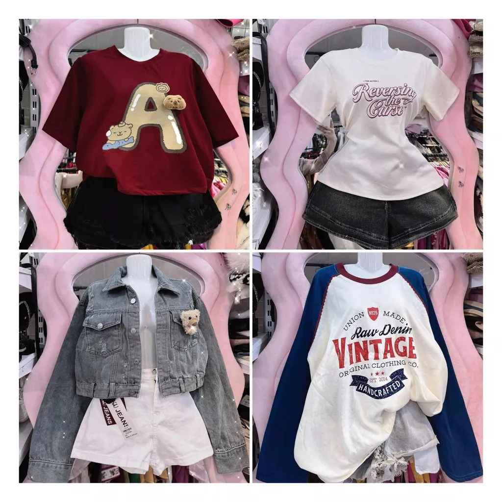 ( XẢ HÀNG ) Áo thun nữ Tay Lỡ thường ngày Trend  trơn  Cotton Mềm mại Unisex chữ anlaa -hatrang99