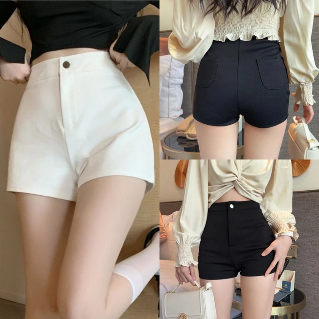 Quần Short Nữ Cạp Cao Co Giãn Dáng Ôm Vải Umi Hàn Cao Cấp Lên Dáng Siêu Xinh MA038