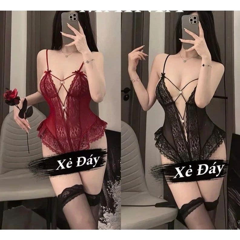 Jumpsuit Ren Đính Hạt - Xẻ Đay Gợi Cảm Nữ Tính Sexy Sang Trọng Quyến Rũ Mã 6511 B24355