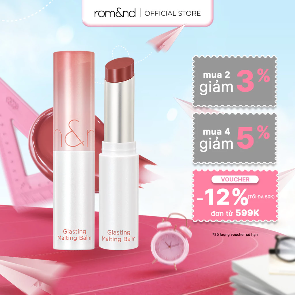 [LIVE] Son dưỡng Romand Glasting Melting Balm