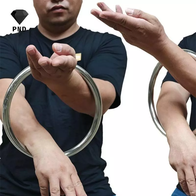 PND Wing Chun Nhẫn không gỉ Yewen Huấn luyện sức mạnh tay Kung Fu Huấn luyện sức mạnh Vòng tập thể dục Vòng mây Đường kính vòng 220mm raoog
