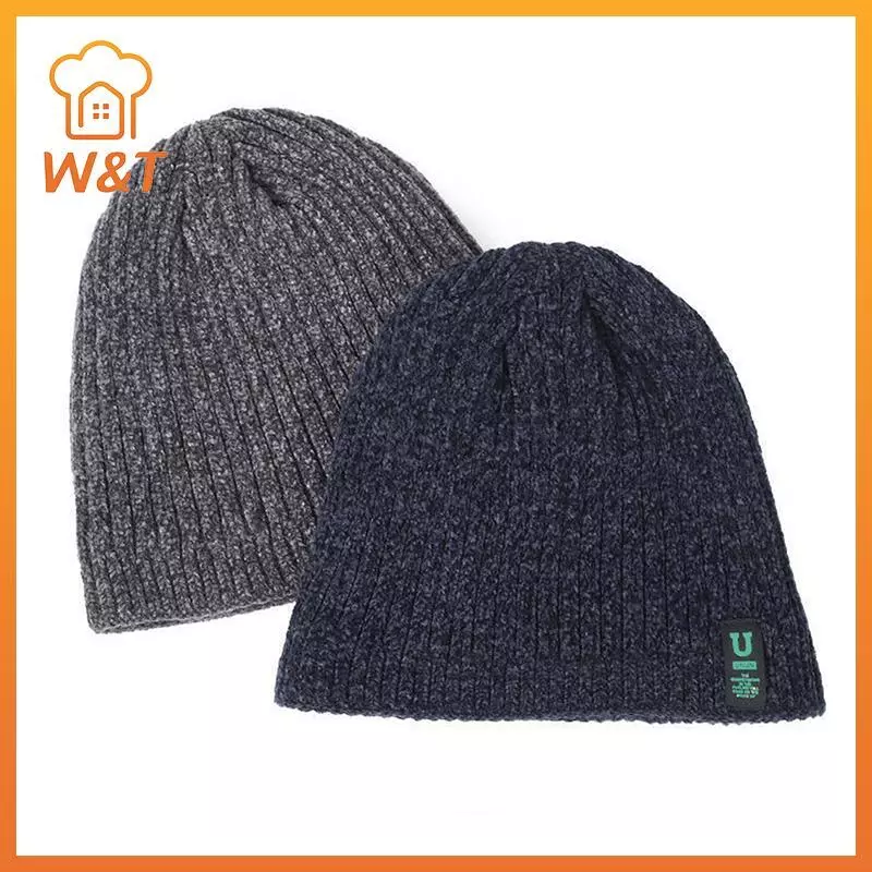[W & T] Mũ dệt kim mùa đông nam co giãn mềm mại Mũ len thoải mái ấm áp SlouchyHat Mũ dệt kim cưỡi ngựa ngoài trời dành cho nữ Mới