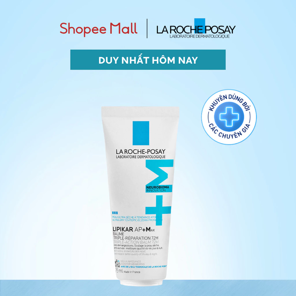 KEM DƯỠNG GIÚP LÀM DỊU VÀ GIẢM KHÔ DA LIPIKAR AP+MAX 75ml