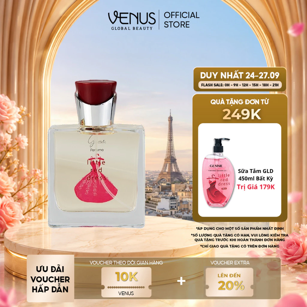 [MUA LÀ CÓ QUÀ] Nước Hoa Nữ Gennie Little Dress hương thơm ngọt ngào, thời thượng 10ml - 50ml