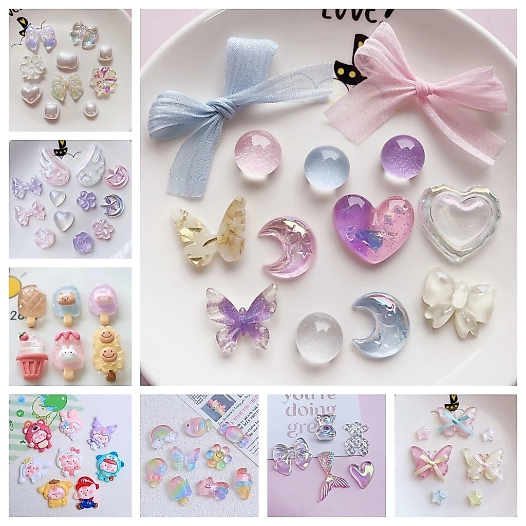 [Tặng sticker] Nguyên liệu trang trí ốp điện thoại DIY Keo kem an toàn không độc hại Phụ kiện thời trang