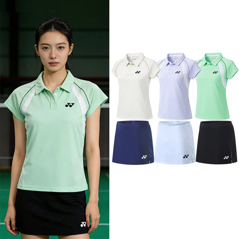 Bộ đồ Polo cầu lông 2026 Pro – Bộ áo & váy nữ cấp độ thi đấu, cổ có cấu trúc & cắt tiện dụng cho cơ khí xoay không giới hạn