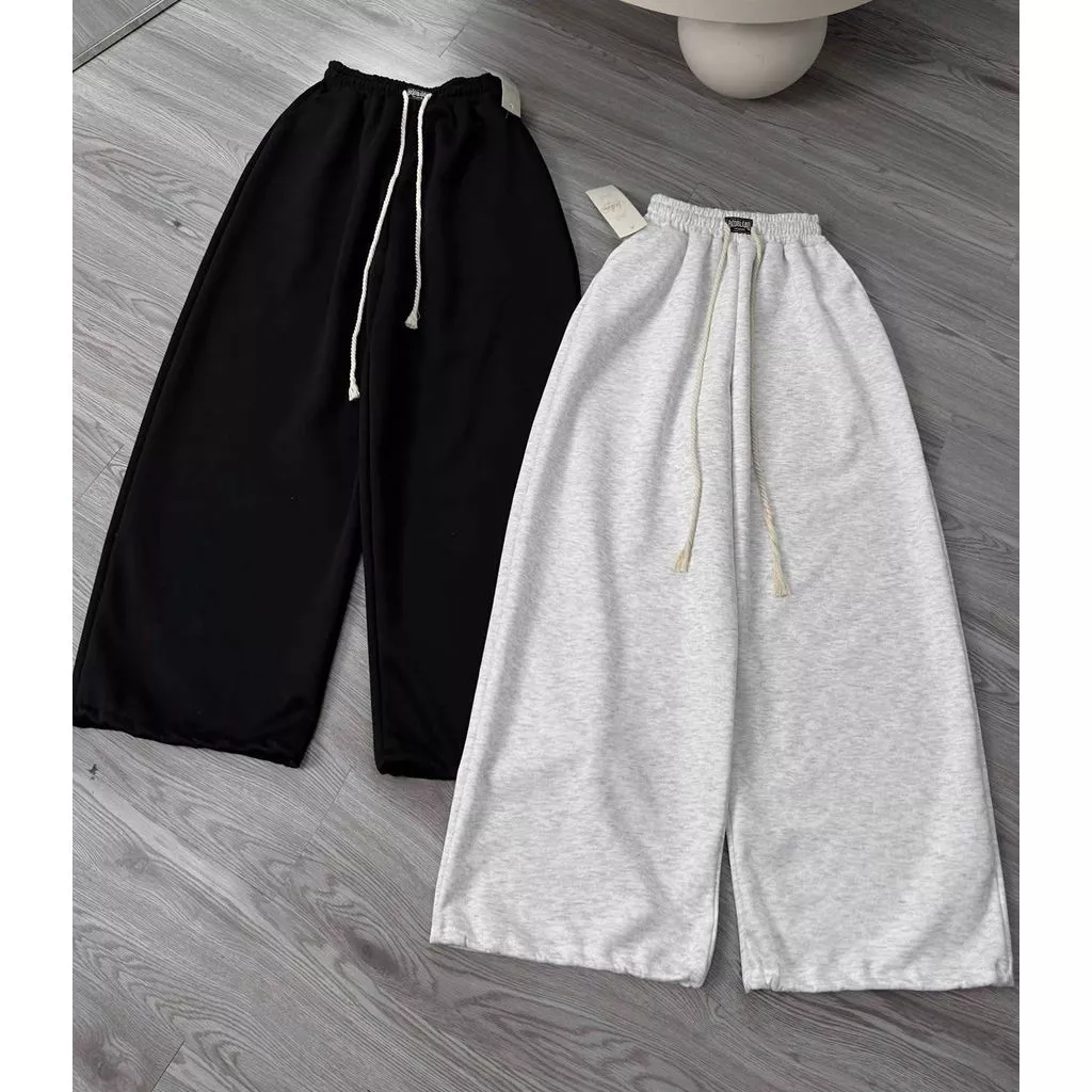 ( Free size 39-50kg ) Quần Dài Nữ Ống Rộng Lưng Cao Chất Liệu Da Cá  Mềm Mại Phù Hợp bốn mùa -thoitrang31588
