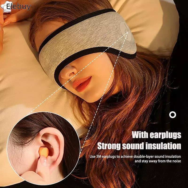 [Ele-T] Bịt Tai Cách Âm Cho Ngủ Unisex Làm Ấm Tai Mùa Đông Đầu Trượt Tuyết Tai Muff Nút Tai Tóc Ban Mắt Ban