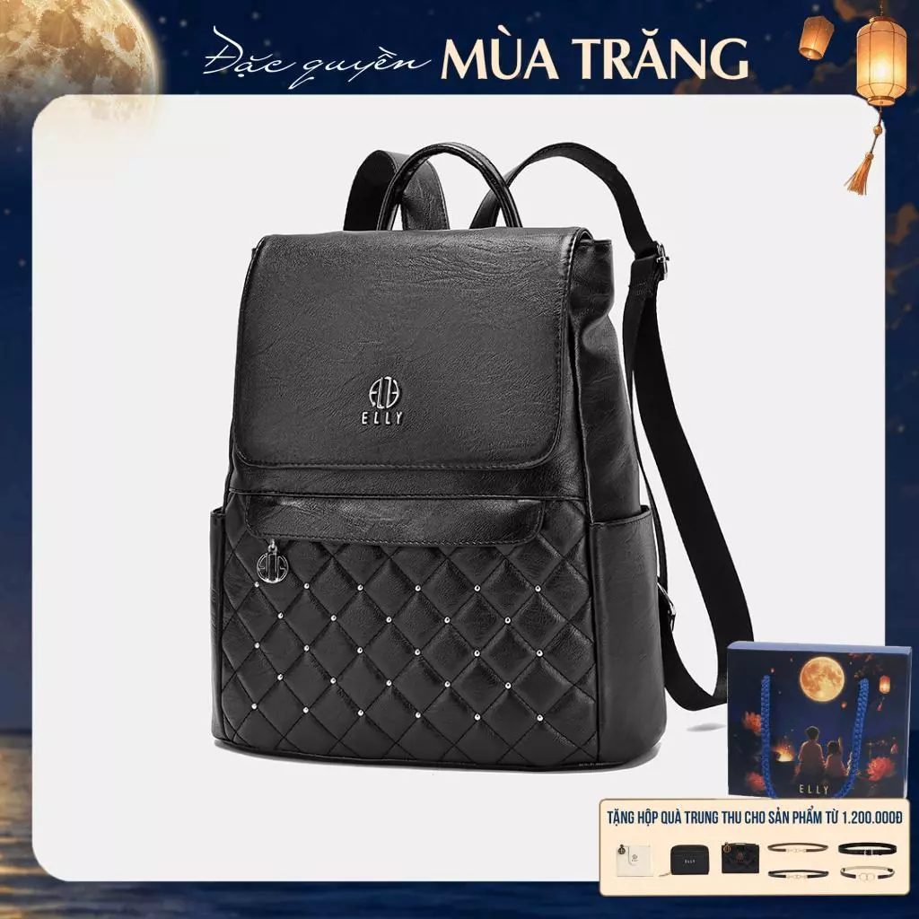 [TẶNG QUÀ TRUNG THU 599K] Balo nữ ELLY EBH76 balo thời trang da tổng hợp cao cấp đựng ipad đi làm đi học