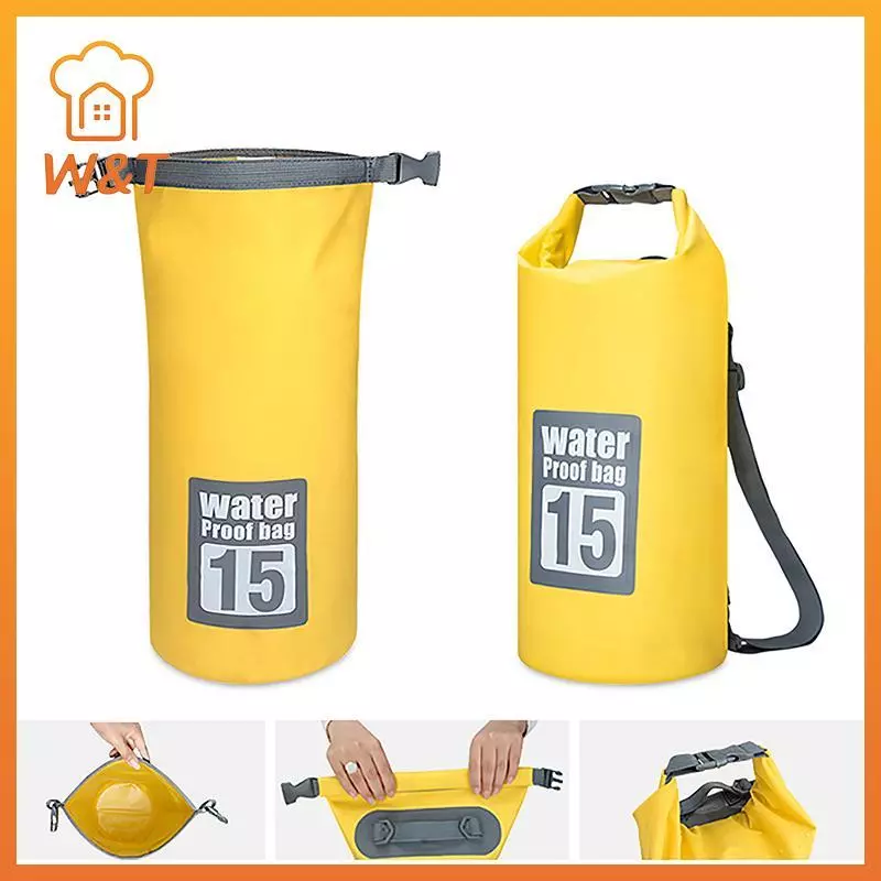 [W & T] Túi chống nước Túi khô cho túi lặn bơi 10L / 15L / 20L / 30L Túi nổi Sa Túi khô Bapa để chèo thuyền Câu cá mới
