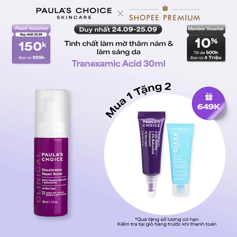 Tinh chất làm mờ thâm nám và làm sáng da Paula's Choice Clinical Discoloration Repair Serum 30ml 8040