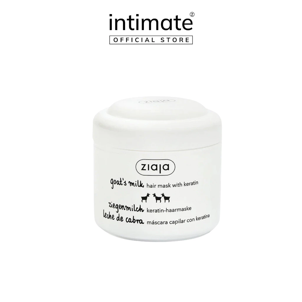 Mặt Nạ Ủ Tóc Sữa Dê Phù Hợp Cho Tóc Bị Hư Tổn Ziaja Goat's Milk Hair Mask With Keratin Giúp Tóc Chắc Khỏe 200ml