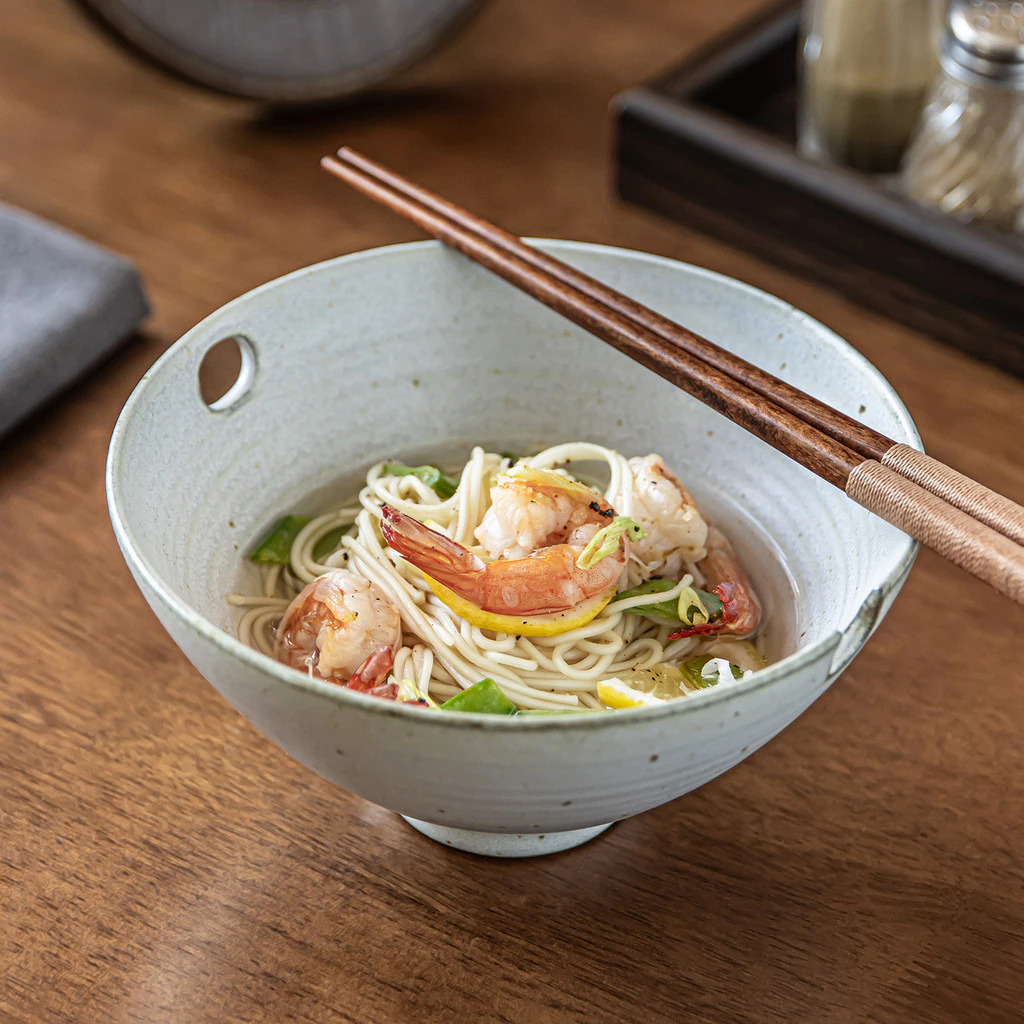 [Sản phẩm mới] Bát Ramen phong cách cổ điển Bát súp Gốm gia dụng Bát rau củ Salad Underglaze Màu Bộ đồ ăn mì
