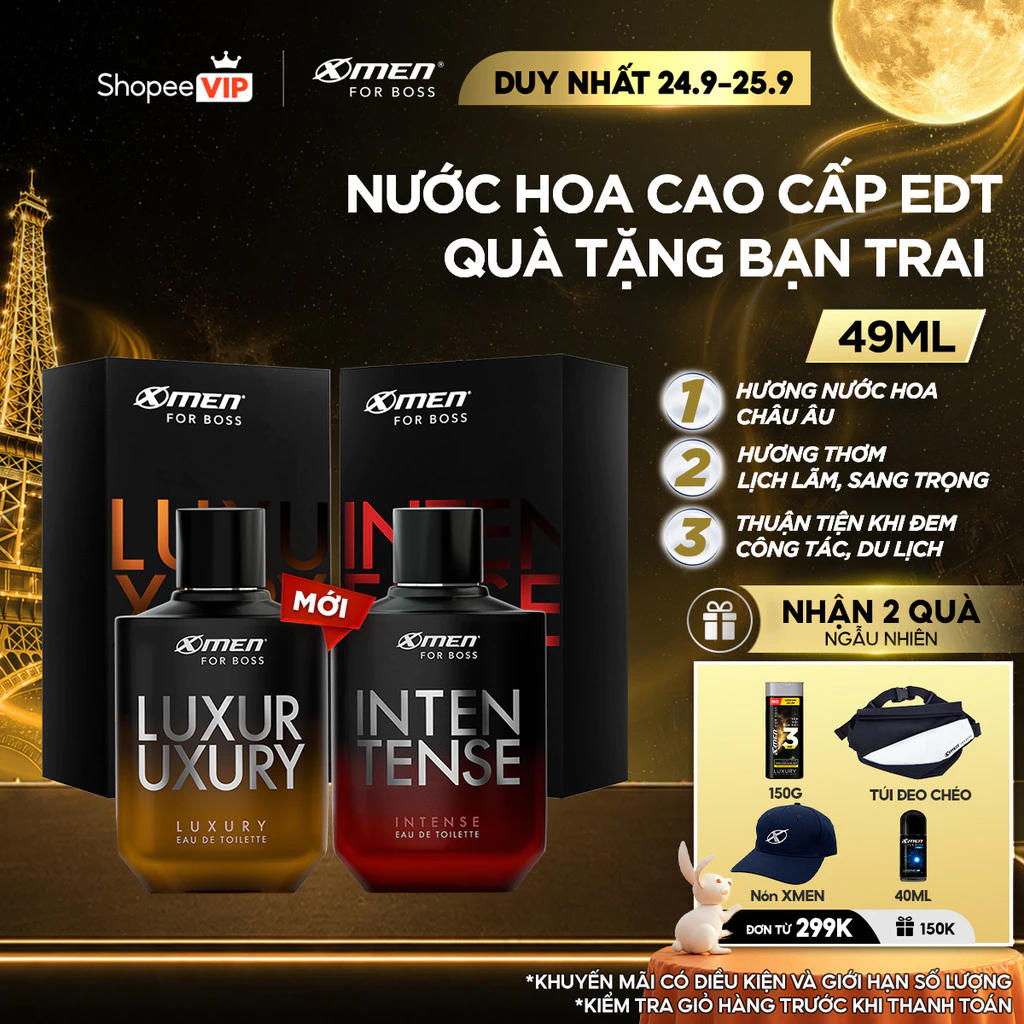 [SVIP] Nước Hoa Nam Chính Hãng Cao Cấp EDT XMen for Boss 49ml Hương Nước Hoa Châu Âu Tinh Tế Lịch Lãm-Quà Tặng Bạn Trai