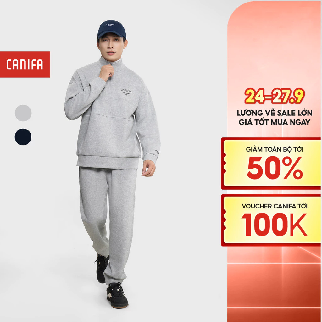Bộ quần áo nam CANIFA dài tay 8ST25C001