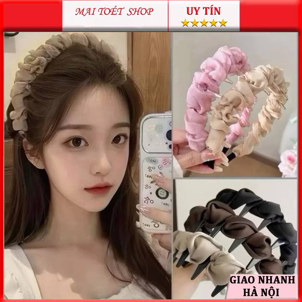 Cài Tóc Băng Đô Chữ Y Làm Phồng Tóc Tiểu Thư  Dễ Thương