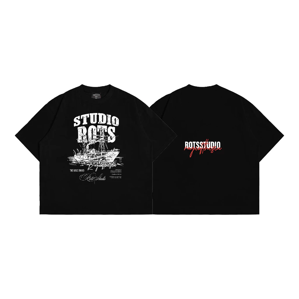 (TẶNG CARTON+PHẦN QUÀ)Áo Thun/T-shirt Cổ Tròn Unisex Form Âu Cotton 250GSM Rage Of The Sea (ROTS STUDIO)-"MY SEA"