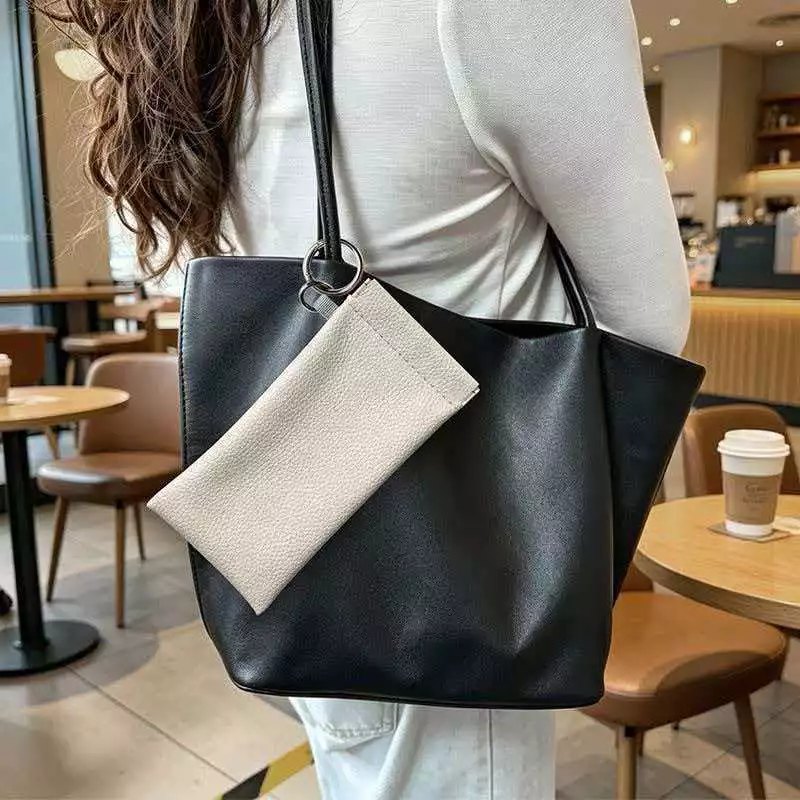 Túi đựng kính thiết kế chấm bi Túi đựng đồ cầm tay mở một tay PU Túi đựng mỹ phẩm chống bụi chống thấm nước