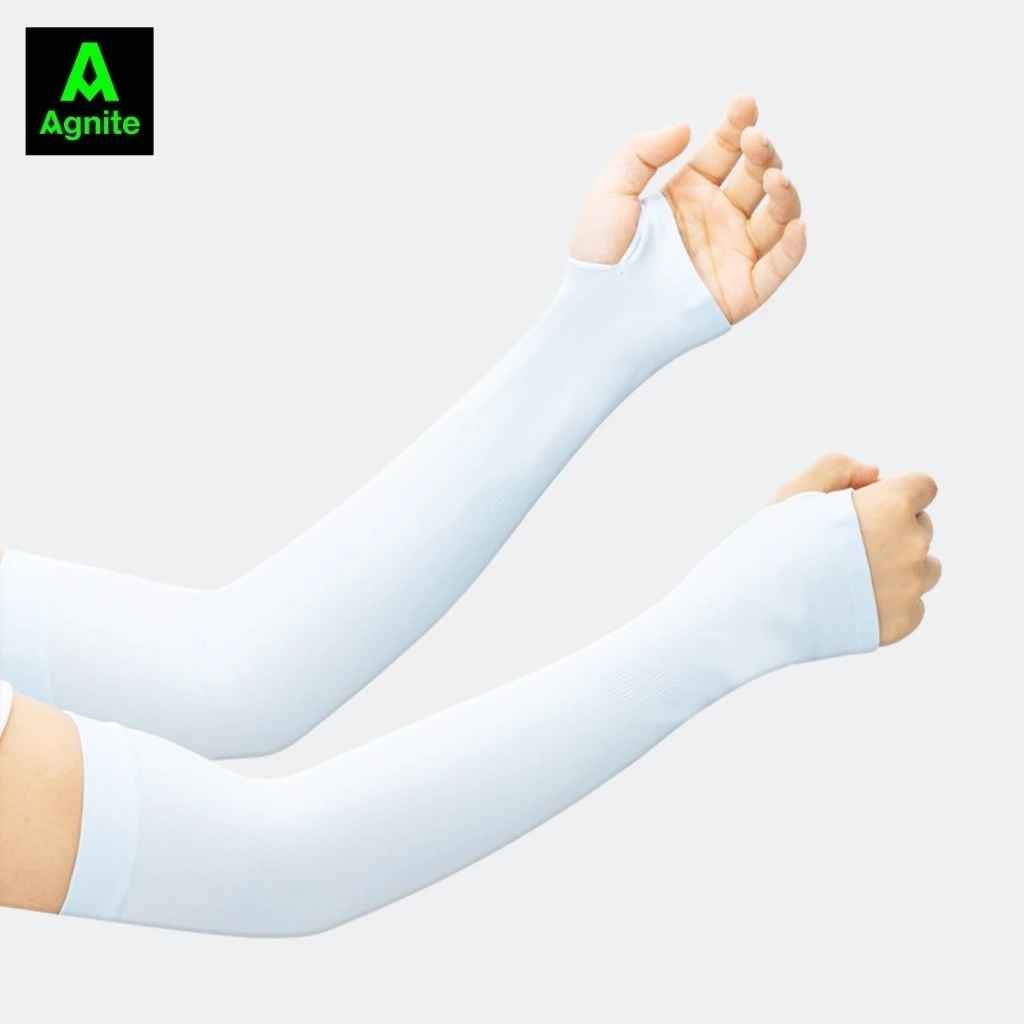 Găng Tay Chống Nắng Nam Nữ Xỏ Ngón Chống Tia UV-A UV-B UV-R Agnite Chất Liệu Co Giãn 4 Chiều Thoáng Mát Thấm Hút Mồ Hôi