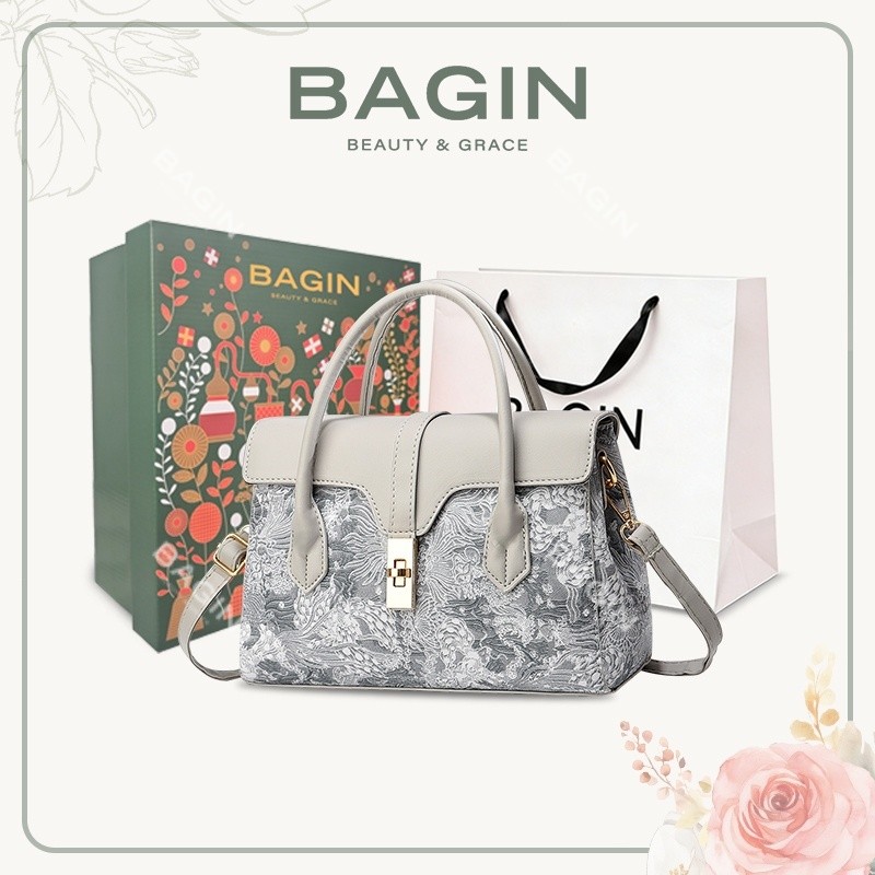 BAGIN Túi Chéo Nữ Kiểu Dáng Tranh Thêu Nổi Trẻ Tặng Dây Đeo Vai Lựa Chọn Tốt…