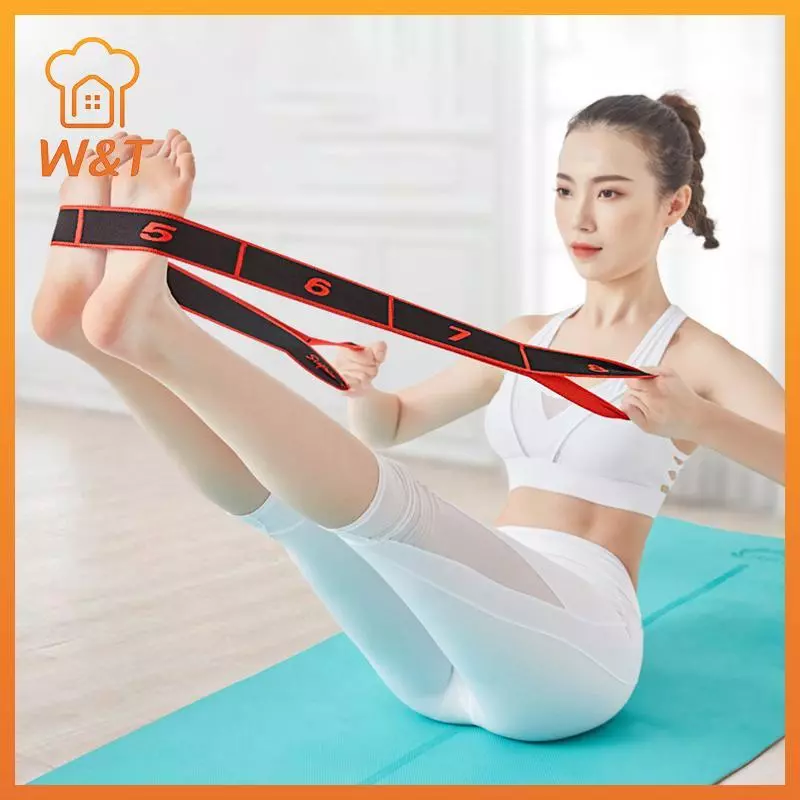 [W & T] Đa Năng Yoga Pilates Dây Kháng Lực Vòng Tập Thể Dục Kéo Dây Đai Co Giãn Nhảy Latin Dây Kéo Dài Mới