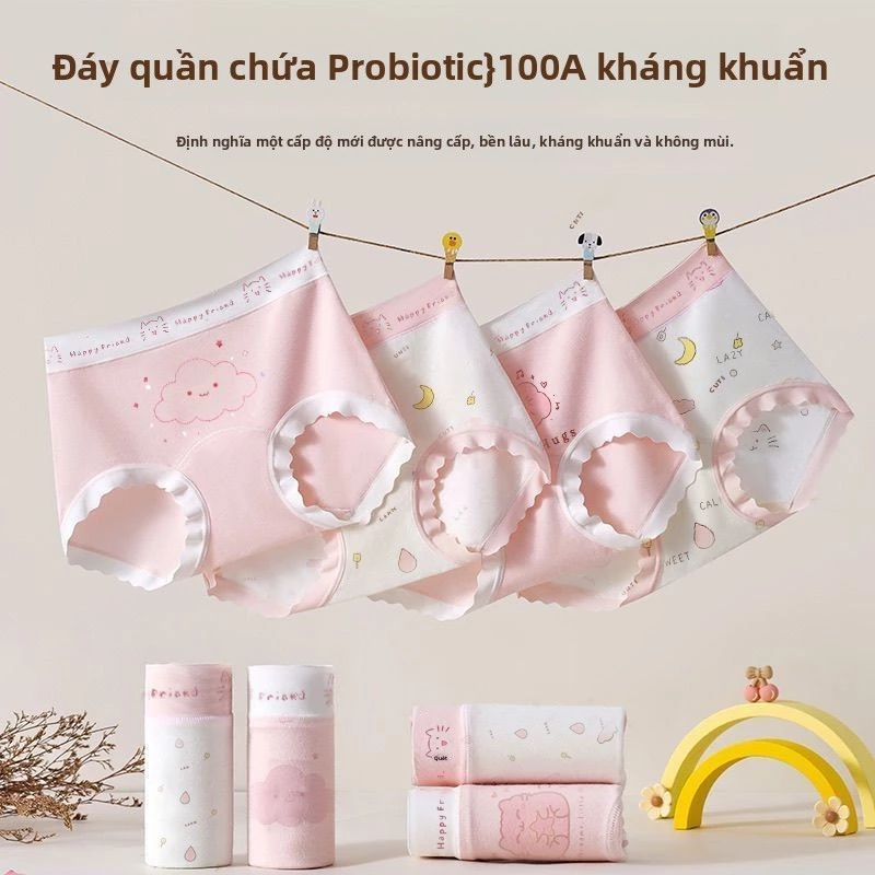 Quần lót bé gái tam giác - Thoáng khí, đáy kháng khuẩn, mềm mại không kẹp da
