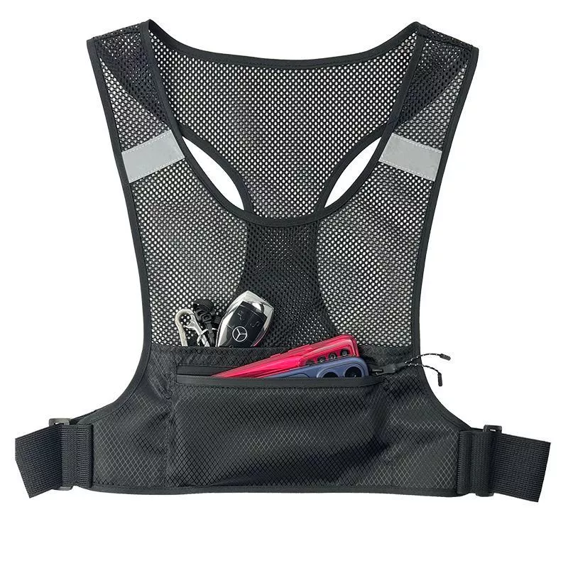 Chạy Thể Thao Dạ Quang Áo Túi Thắt Lưng Mỏng Gần Thiết Bị Marathon Điện Thoại Di Động Ngoài Trời Đa Năng Vest