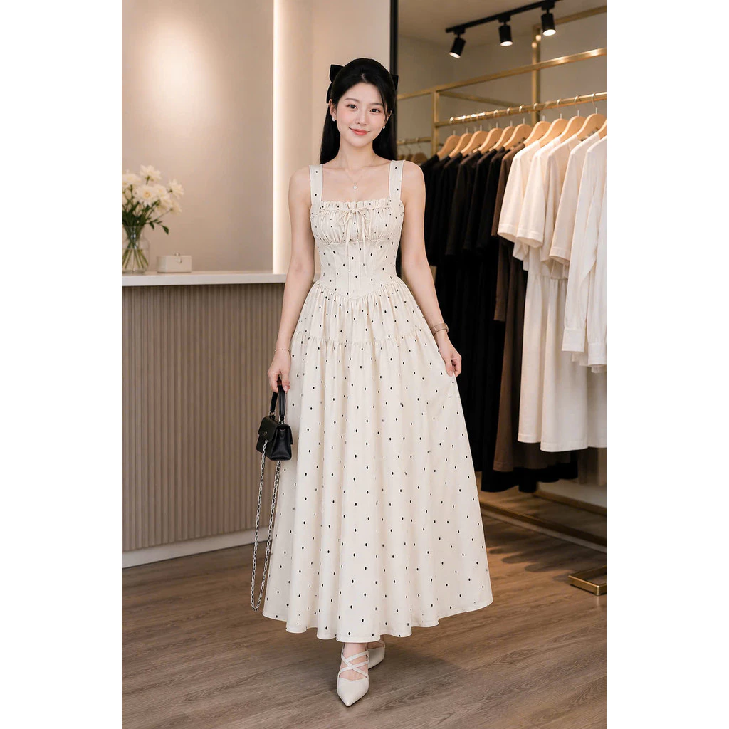 Đầm Dài Nữ Thiết Kế Tiểu Thư Sang Trọng Tôn Dáng Bigsize XXL  HIYU 66 STORE