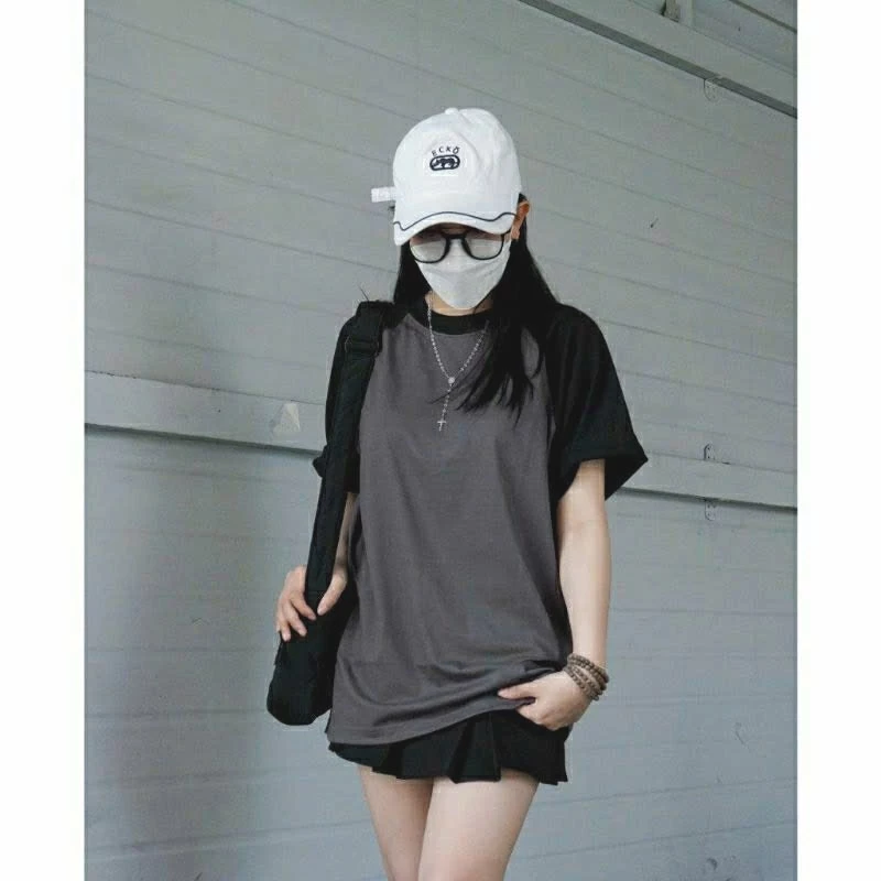 Áo thun tay raplang cổ tròn nam nữ basic  unisex TRƠN