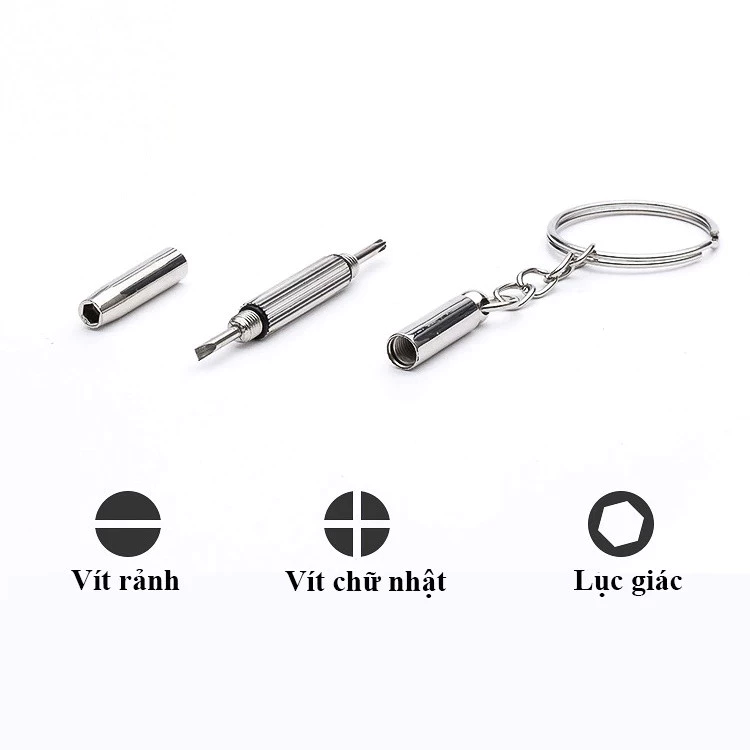 Tua vít chỉnh mắt kính đa chức năng 3 trong 1, phụ kiện mắt kính-TOOLIX