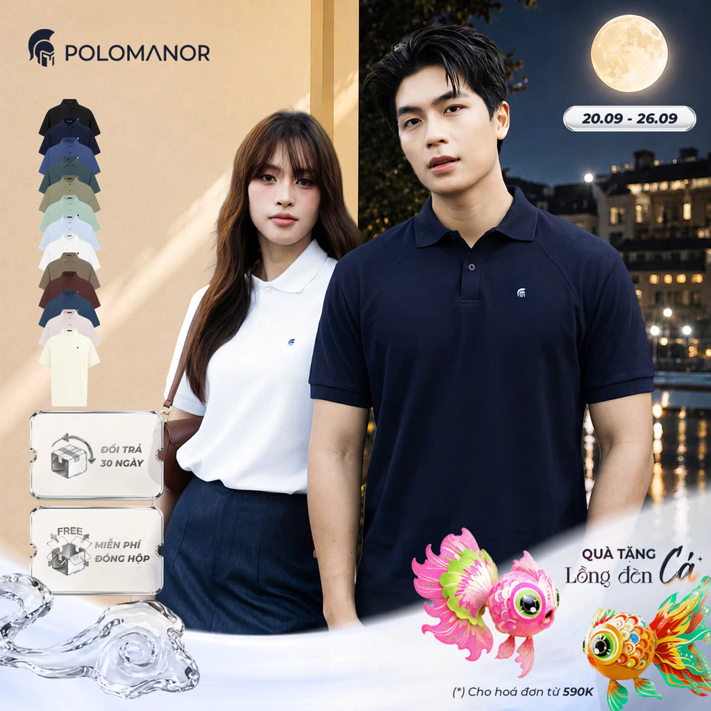 [BEST SELLER] Áo polo nam cao cấp BASIC DIAMOND, POLO QUỐC DÂN vải CVC Diamond, sang trọng - POLOMANOR